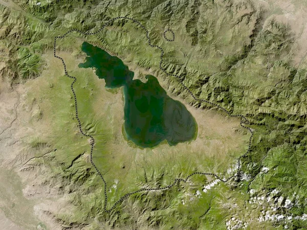 Gegharkunik Provincia Armenia Mappa Satellitare Bassa Risoluzione — Foto Stock