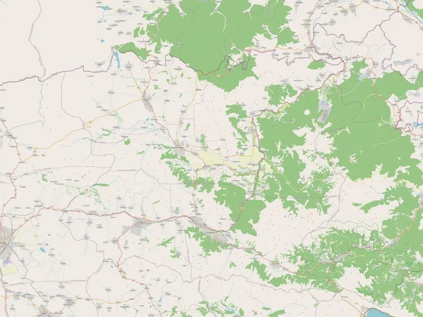 Лорі Провінція Вірменія Відкрита Карта Вулиць — стокове фото