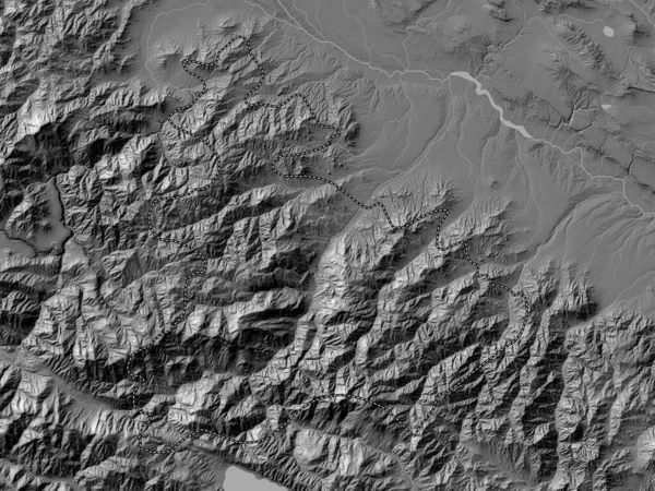 Tavush Province Arménie Carte Altitude Bilevel Avec Lacs Rivières — Photo