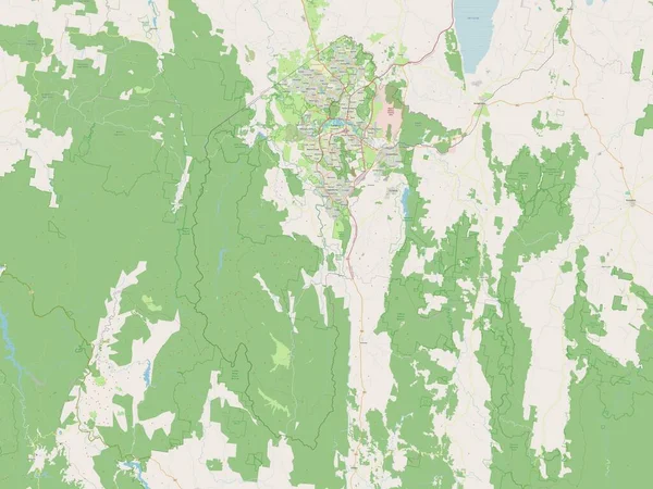 Australské Hlavní Území Území Austrálie Otevřít Mapu Ulice — Stock fotografie
