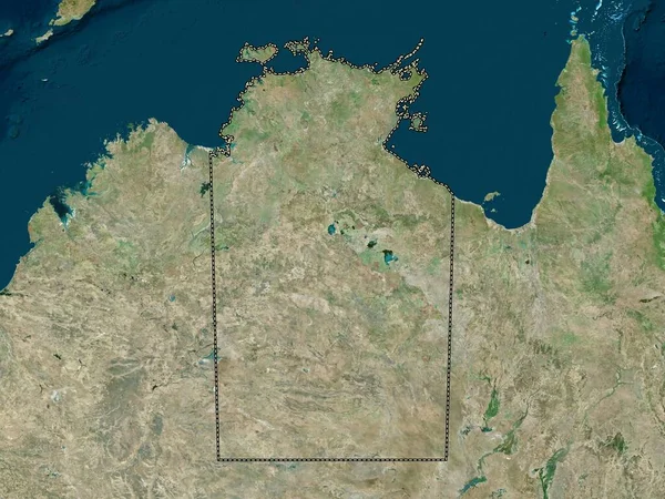 Northern Territory, territory of Australia. High resolution satellite map