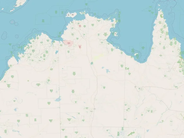 Northern Territory, territory of Australia. Open Street Map