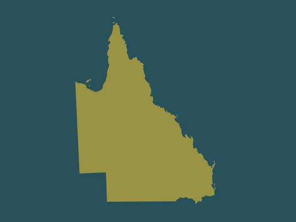 Queensland Estado Austrália Forma Cor Sólida — Fotografia de Stock