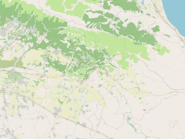 Daglig-Shirvan, Azerbaycan bölgesi. Açık Sokak Haritası
