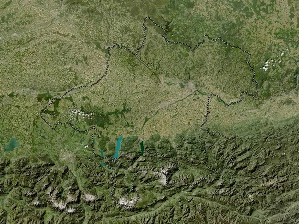 Oberosterreich Stan Austria Mapa Satelitarna Niskiej Rozdzielczości — Zdjęcie stockowe