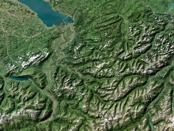 Vorarlberg Deelstaat Oostenrijk Satellietkaart Met Hoge Resolutie — Stockfoto
