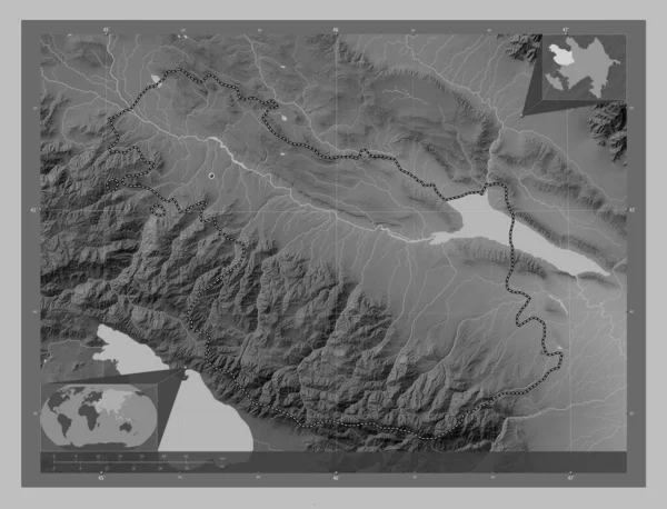 아제르바이잔의 지역입니다 호수와 회색의 Corner Auxiliary Location — 스톡 사진