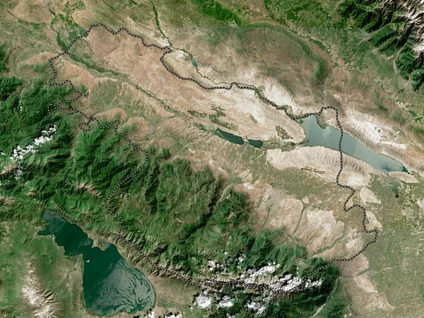 Ganja Qazakh Région Azerbaïdjan Carte Satellite Haute Résolution — Photo