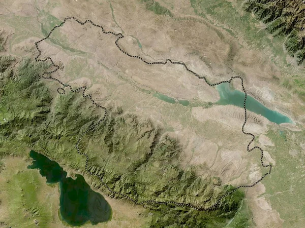 アゼルバイジャン地方のガンジャ カザフ 低解像度衛星地図 — ストック写真