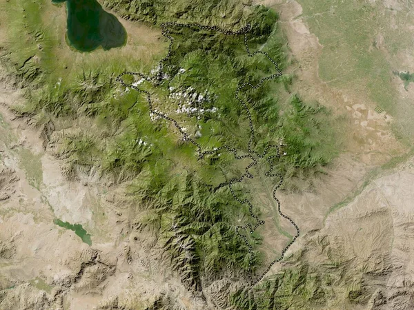 Kalbajar Lachin Región Azerbaiyán Mapa Satelital Baja Resolución — Foto de Stock