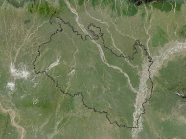 Rangpur, Bangladeş bölüğü. Düşük çözünürlüklü uydu haritası