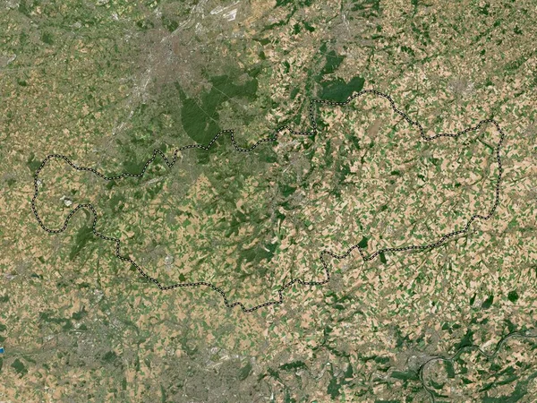 Brabant Wallon Provinsen Belgien Högupplöst Satellitkarta — Stockfoto