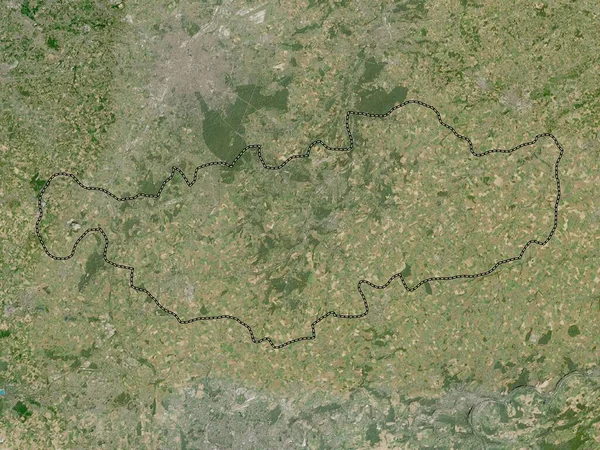 Brabant Wallon Provincia Bélgica Mapa Satelital Baja Resolución — Foto de Stock