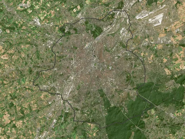 布鲁塞尔 比利时首都地区 高分辨率卫星地图 — 图库照片