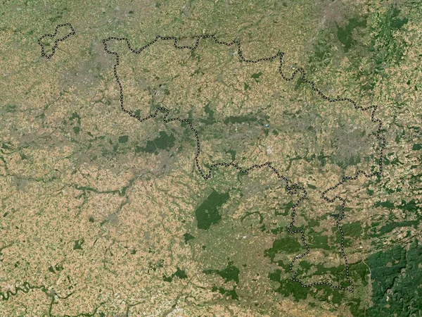 Hainaut Provinsen Belgien Högupplöst Satellitkarta — Stockfoto