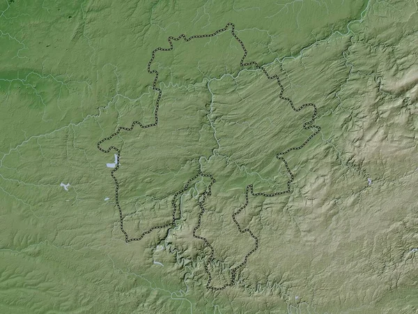 Namur Provincia Bélgica Mapa Elevación Coloreado Estilo Wiki Con Lagos —  Fotos de Stock