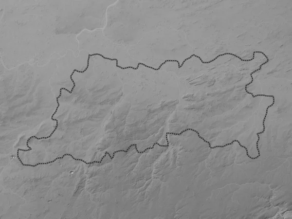 Vlaams Brabant Επαρχία Βελγίου Υψόμετρο Γκρι Χάρτη Λίμνες Και Ποτάμια — Φωτογραφία Αρχείου