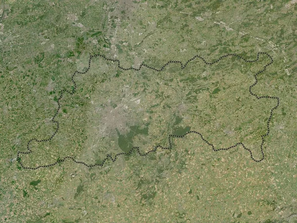 Vlaams Brabant Prowincja Belgii Mapa Satelitarna Niskiej Rozdzielczości — Zdjęcie stockowe
