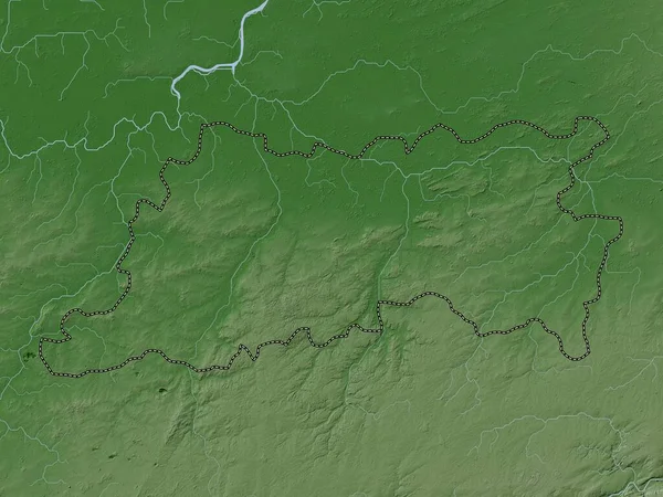 Vlaams Brabant Belçika Ili Yükseklik Haritası Göller Nehirlerle Wiki Stilinde — Stok fotoğraf