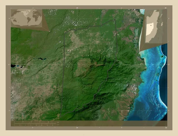 Cayo Distretto Del Belize Mappa Satellitare Alta Risoluzione Mappa Della — Foto Stock