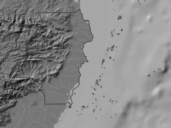Стэнн Крик Район Белиза Карта Высот Билевеля Озерами Реками — стоковое фото