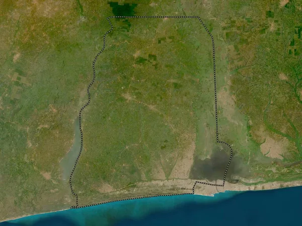 Atlantique Departement Benin Satellietkaart Met Lage Resolutie — Stockfoto