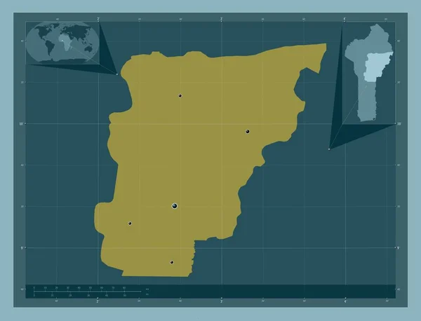 지역이야 색깔의 지역의 도시들의 Corner Auxiliary Location — 스톡 사진