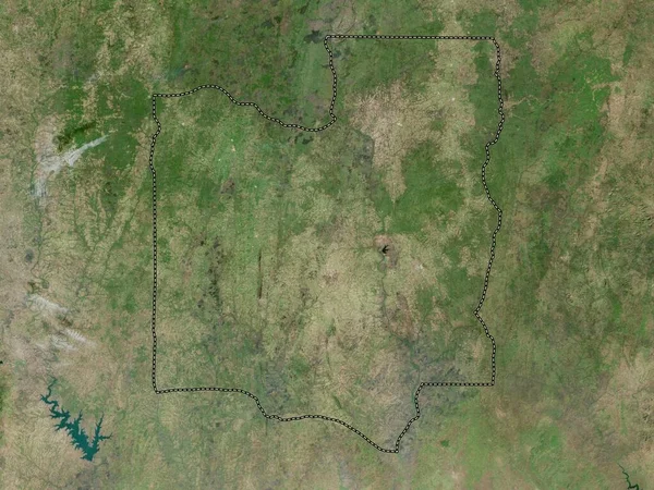 Collines Benin Departmanı Yüksek Çözünürlüklü Uydu Haritası — Stok fotoğraf