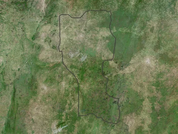 Donga Dipartimento Del Benin Mappa Satellitare Alta Risoluzione — Foto Stock