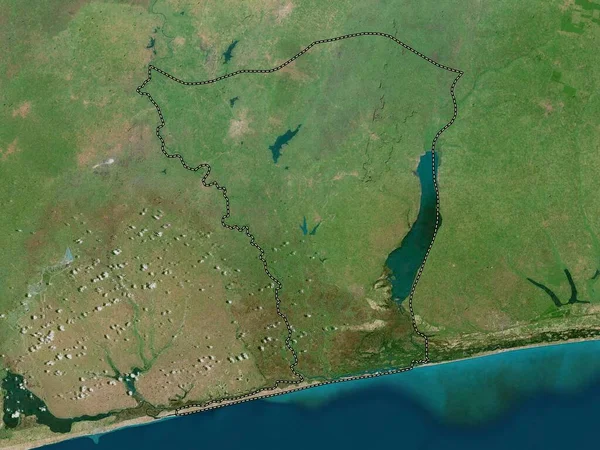 Mono Benins Departement Högupplöst Satellitkarta — Stockfoto