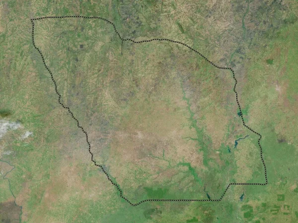Zou Benin Bölümü Yüksek Çözünürlüklü Uydu Haritası — Stok fotoğraf