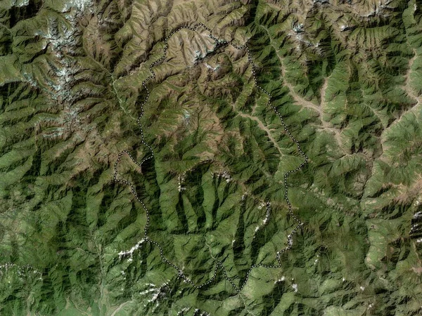 Haa Distrito Bután Mapa Satélite Alta Resolución —  Fotos de Stock