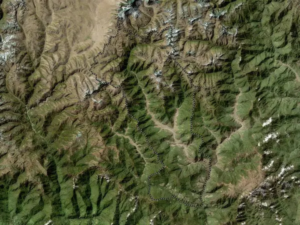 Paro District Bhoutan Carte Satellite Haute Résolution — Photo