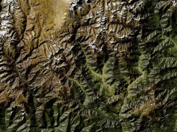 Paro Okres Bhútán Satelitní Mapa Nízkým Rozlišením — Stock fotografie