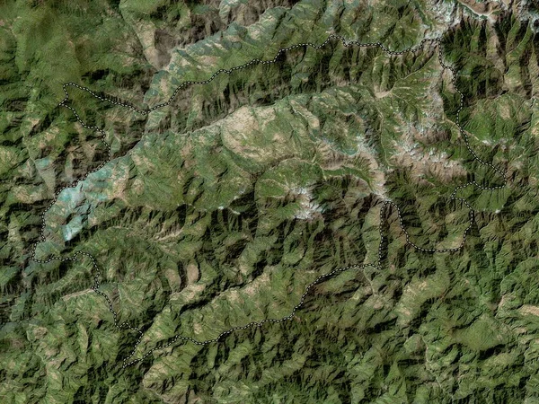 Trashigang Distriktet Bhutan Högupplöst Satellitkarta — Stockfoto