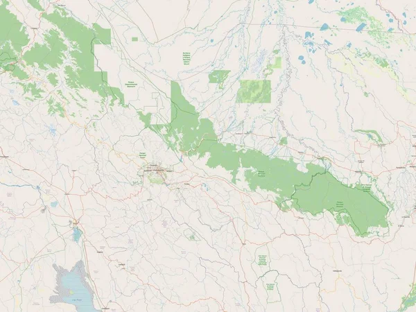 Cochabamba Departament Boliwii Otwarta Mapa Ulic — Zdjęcie stockowe