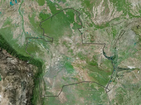 Santa Cruz Departementet Bolivia Högupplöst Satellitkarta — Stockfoto