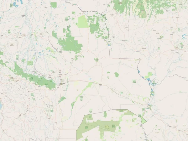 Santa Cruz Departamento Bolívia Abrir Mapa Ruas — Fotografia de Stock