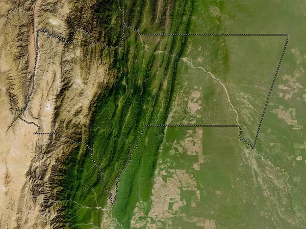 Tarija Dipartimento Della Bolivia Mappa Satellitare Bassa Risoluzione — Foto Stock