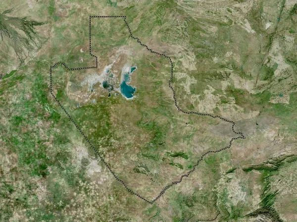 Centrale Distretto Del Botswana Mappa Satellitare Alta Risoluzione — Foto Stock
