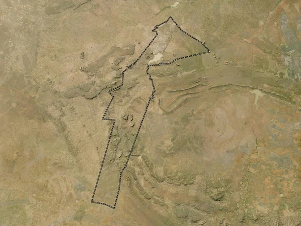 Sureste Distrito Botsuana Mapa Satelital Baja Resolución — Foto de Stock