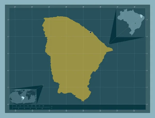 시어라 브라질의 색깔의 Corner Auxiliary Location — 스톡 사진