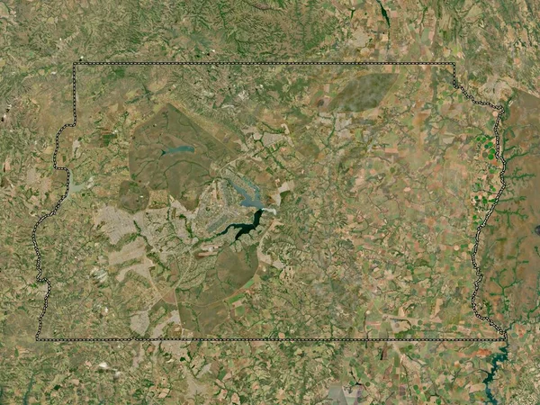 Distrito Federal Bundesstaat Von Brasilien Hochauflösende Satellitenkarte — Stockfoto