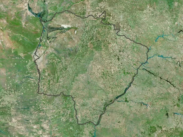 Mato Grosso Sul Delstaten Brasilien Högupplöst Satellitkarta — Stockfoto