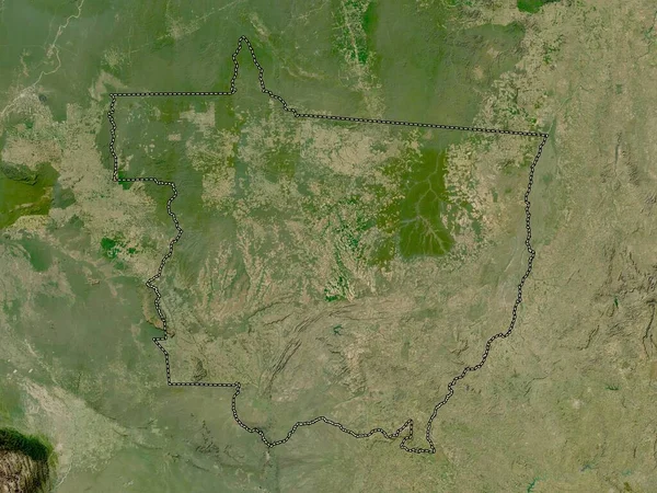 Mato Grosso State Brazil Low Resolution Satellite Map — Stock Photo, Image