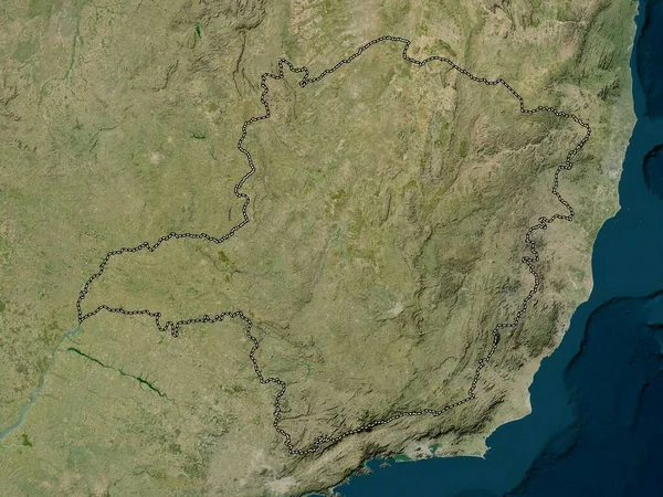 Минас Жерайс Штат Бразилия Карта Низкого Разрешения — стоковое фото