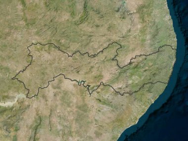 Pernambuco, Brezilya eyaleti. Düşük çözünürlüklü uydu haritası