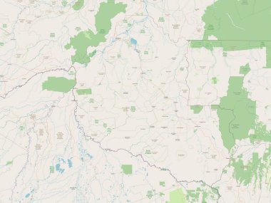 Rondonia, Brezilya eyaleti. Açık Sokak Haritası