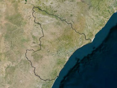 Sergipe, Brezilya eyaleti. Düşük çözünürlüklü uydu haritası