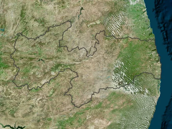 Paraíba Estado Brasil Mapa Satélite Alta Resolução — Fotografia de Stock